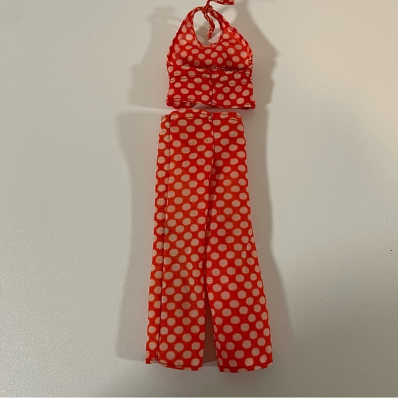 Vintage Mattel 1974 Barbie Best Buy Polka Dot Halter & Pants Outfit #7813 - Picture 7 of 10